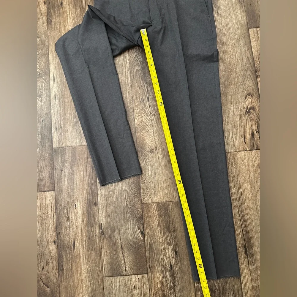 Polo Ralph Lauren 98% Wool Dress Pants Men’s Size 36 Grey *Unhemmed* - Picture 12 of 13